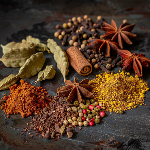 Welcome-&-Our-Food-Small-lcartwork_Indian_spices_on_a_dark_background._A_side_angled_clo_67139344-0d0a-4d81-bb8b-632b01053a86 Welcome-&-Our-Food-Small-lcartwork_Indian_spices_on_a_dark_background._A_side_angled_clo_67139344-0d0a-4d81-bb8b-632b01053a86